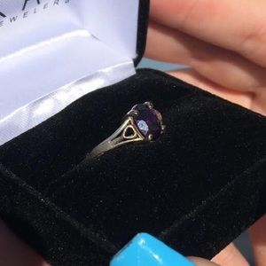 Purple gem ring